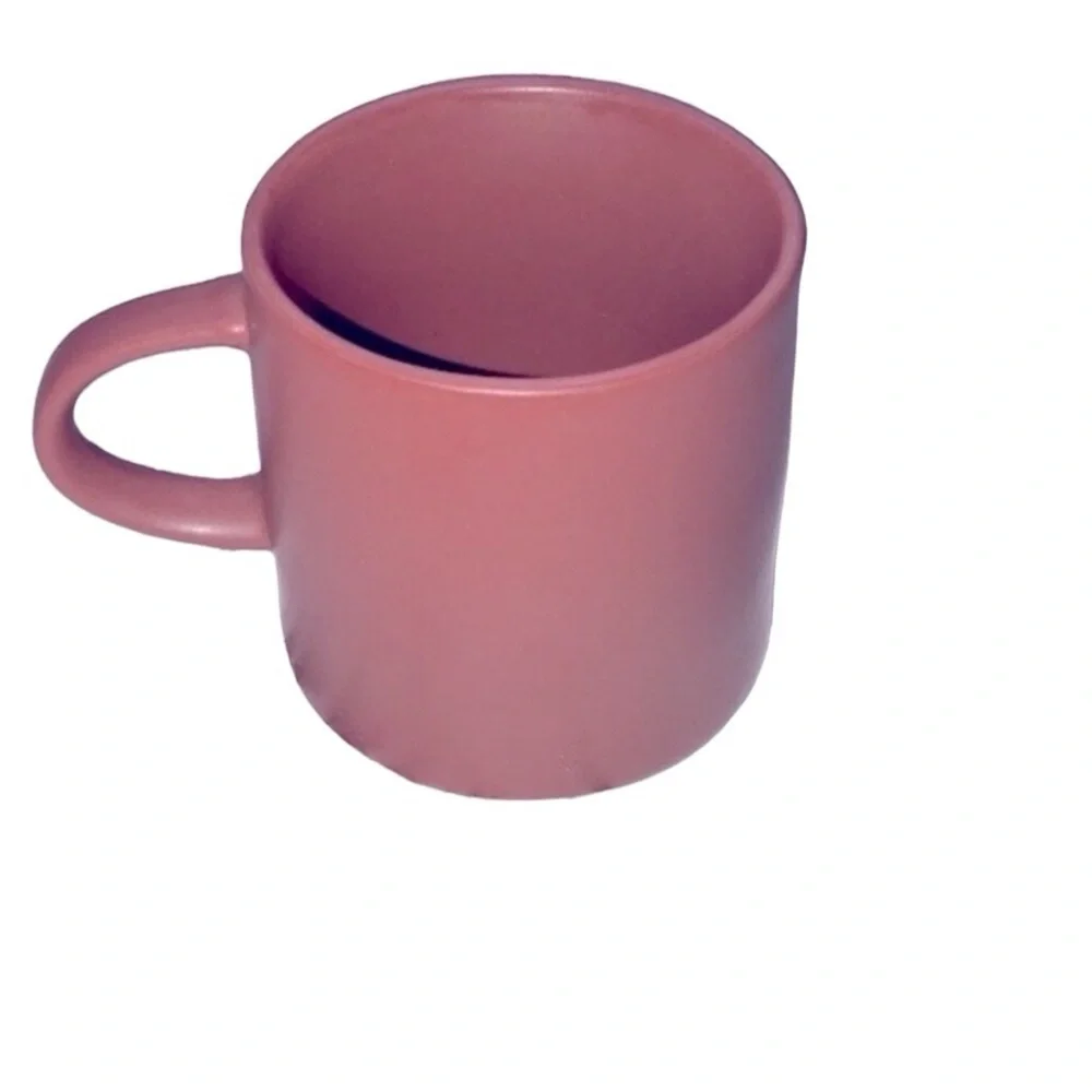 CB2 rust colored pottery mug